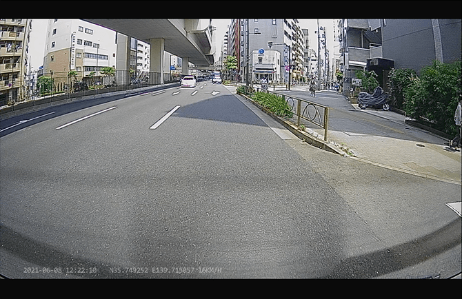 JAPAN AVE. 4KドライブレコーダーGT65の視野角